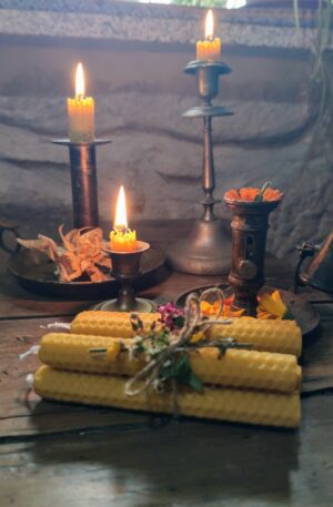 Pack de Velas de Miel Artesanales con Ritual narrado